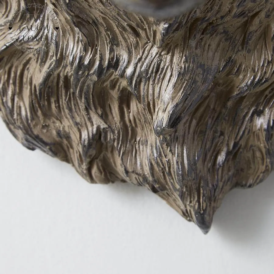 Decorative Bear Head Wall Ornament