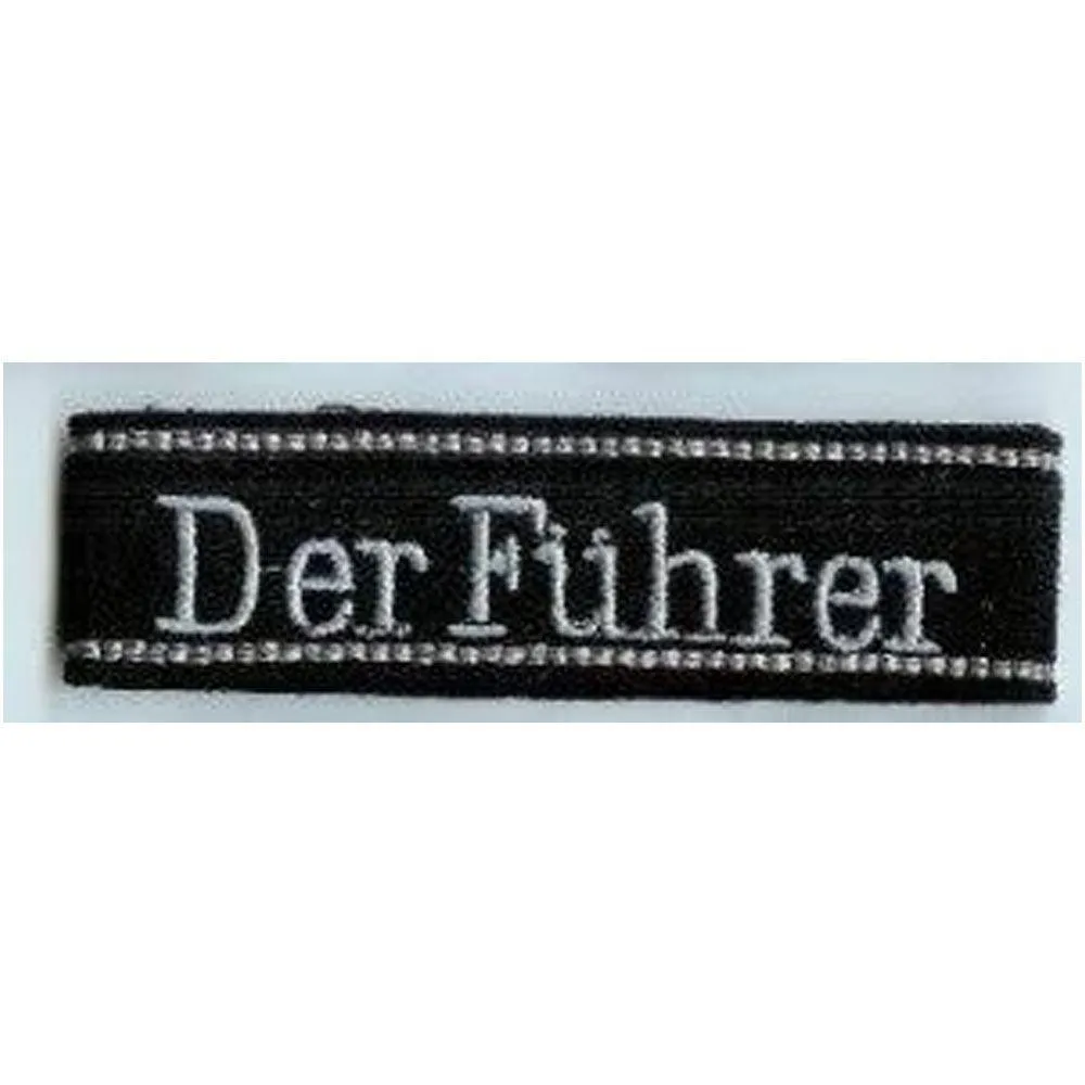 Der Fuhrer (Script) Officer Cuff Title for Military Collectors and Reenactors