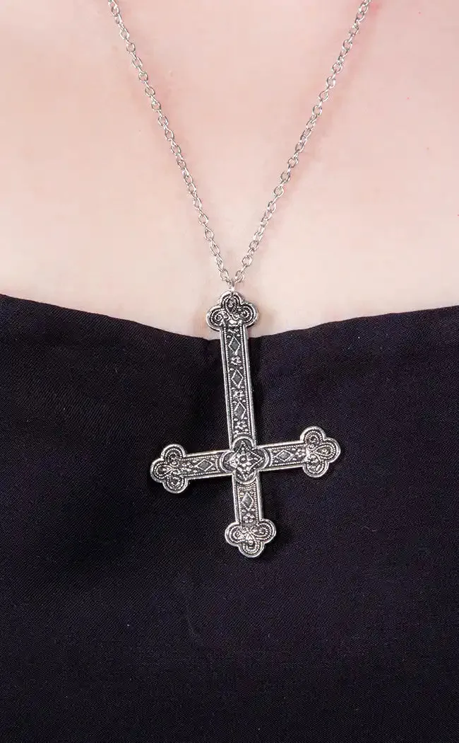 Desecration Inverted Cross Necklace
