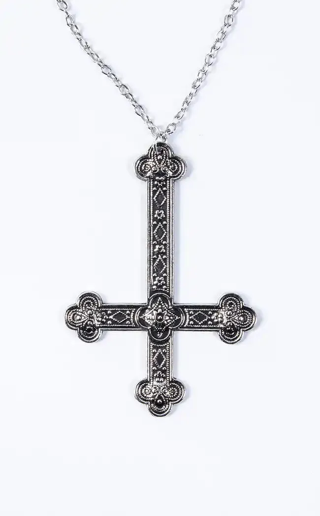 Desecration Inverted Cross Necklace