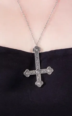 Desecration Inverted Cross Necklace