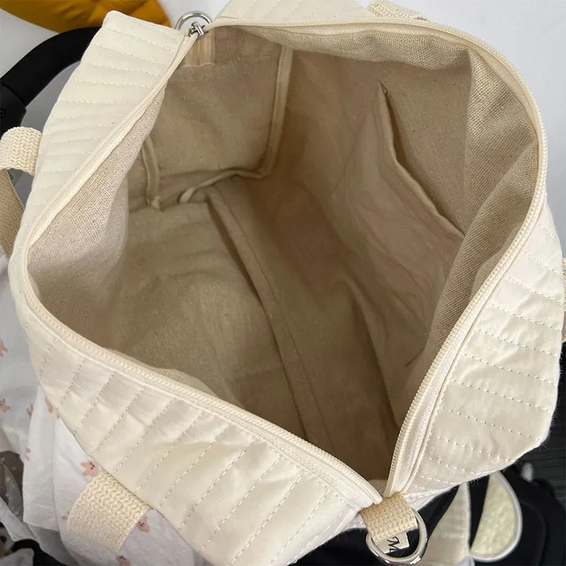 Diaper Bag Tote Soft Cotton Mommy Shoulder Bag Handbag Baby Bag