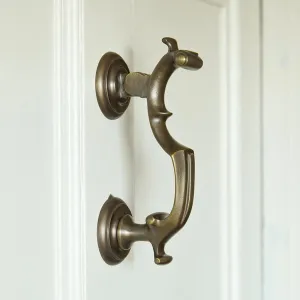 Distressed Antique Brass London Doctors Door Knocker