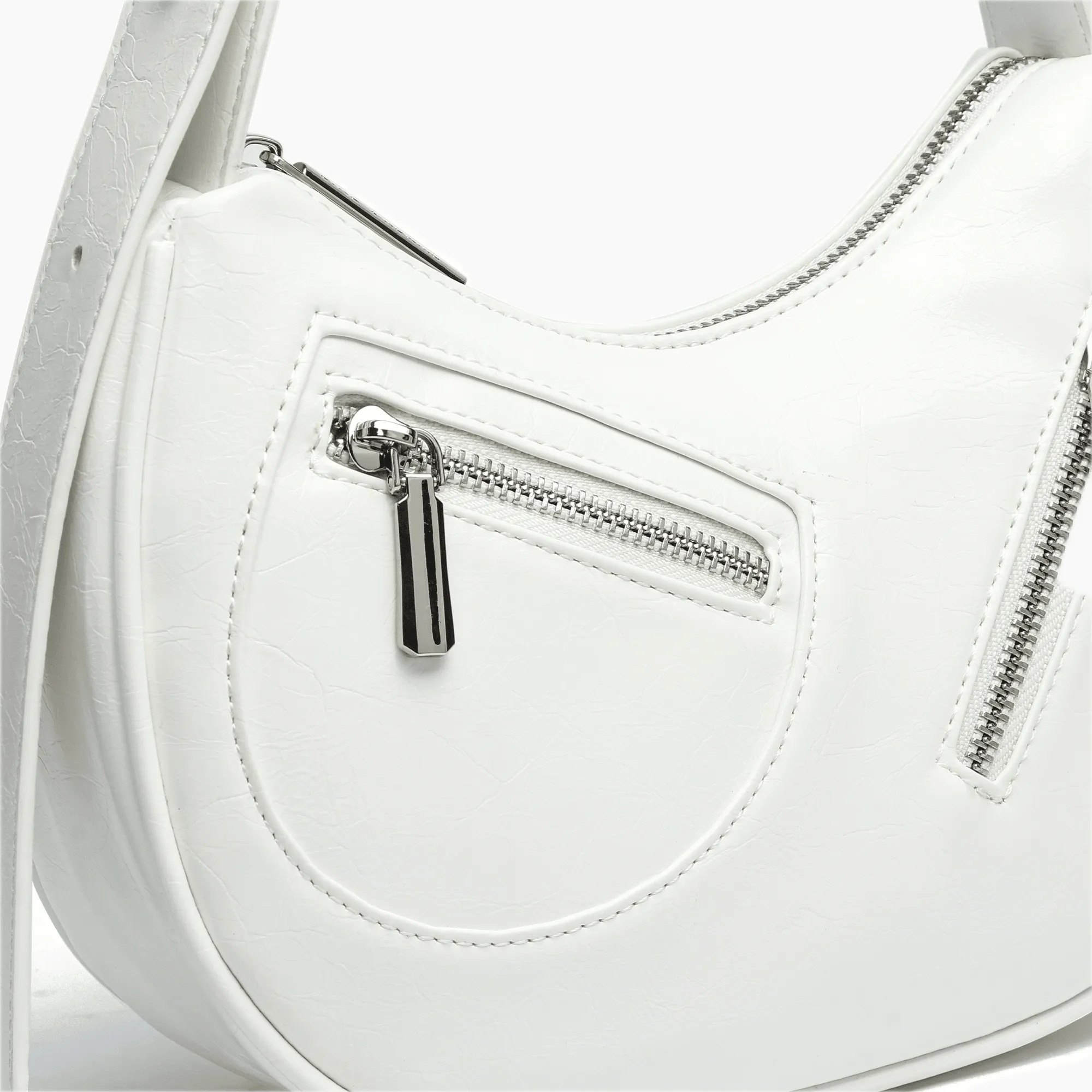 Dolce Crackled Vegan Shoulder Bag