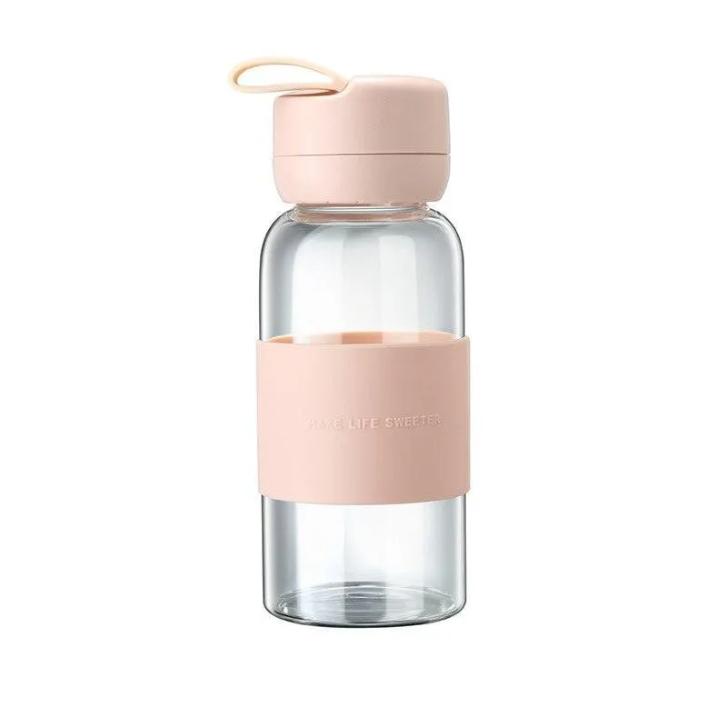 Eco-Friendly Glass Hydration Bottle with Silicone Protection - Stylish and Sustainable Essentials