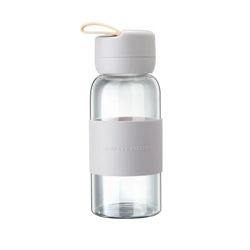 Eco-Friendly Glass Hydration Bottle with Silicone Protection - Stylish and Sustainable Essentials