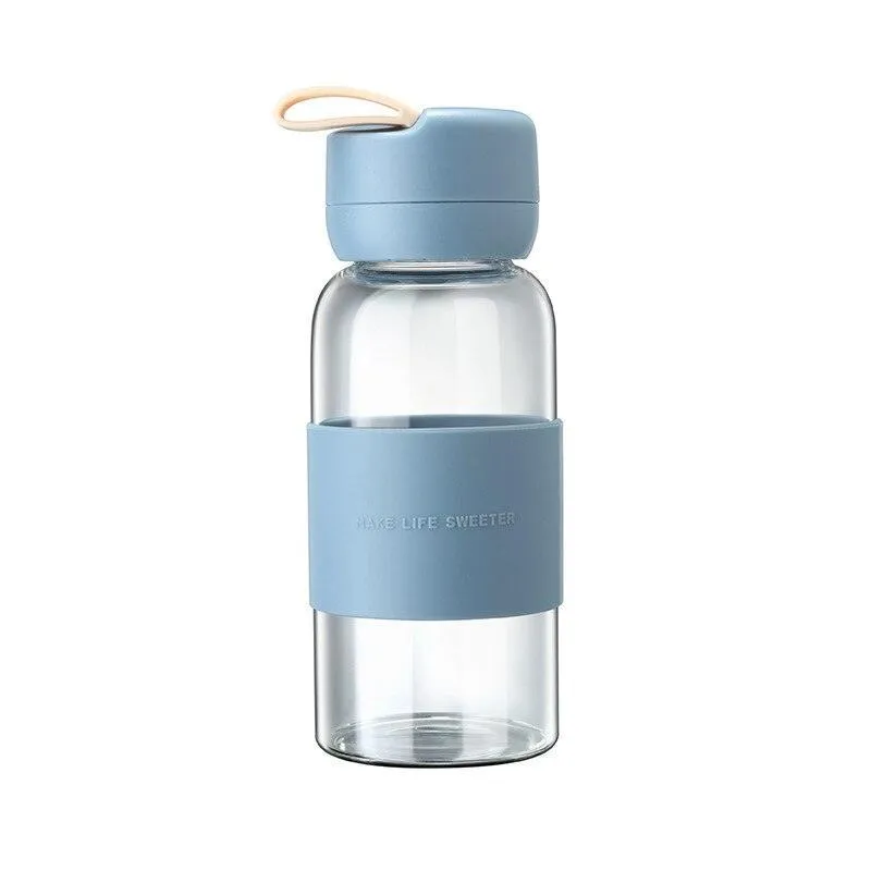 Eco-Friendly Glass Hydration Bottle with Silicone Protection - Stylish and Sustainable Essentials