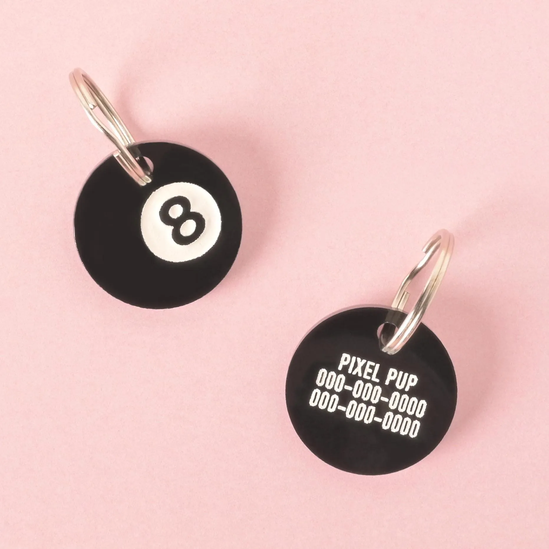 Eight Ball Personalized Pet Tag
