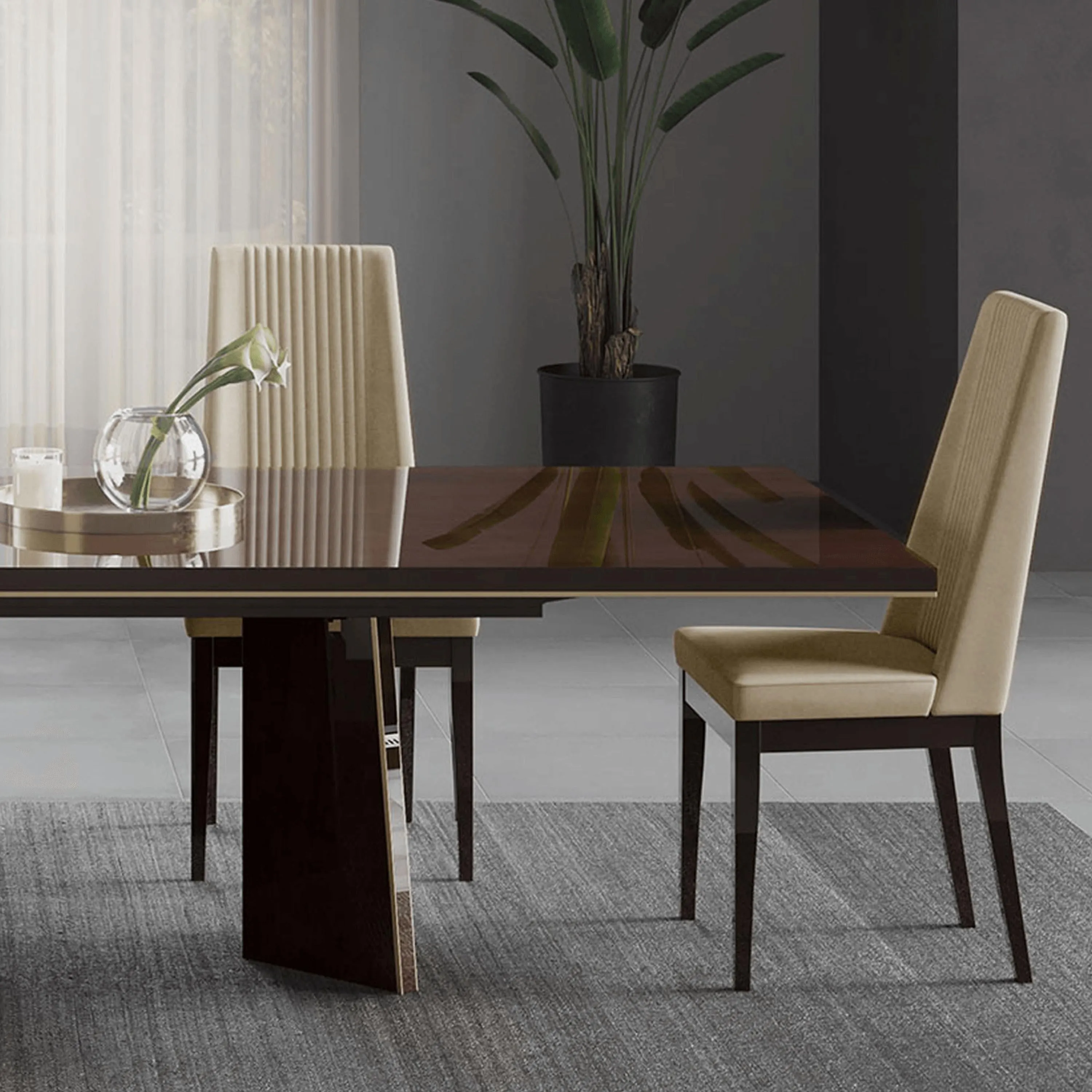 Eva Walnut Extendable Dining Table - Status Italy