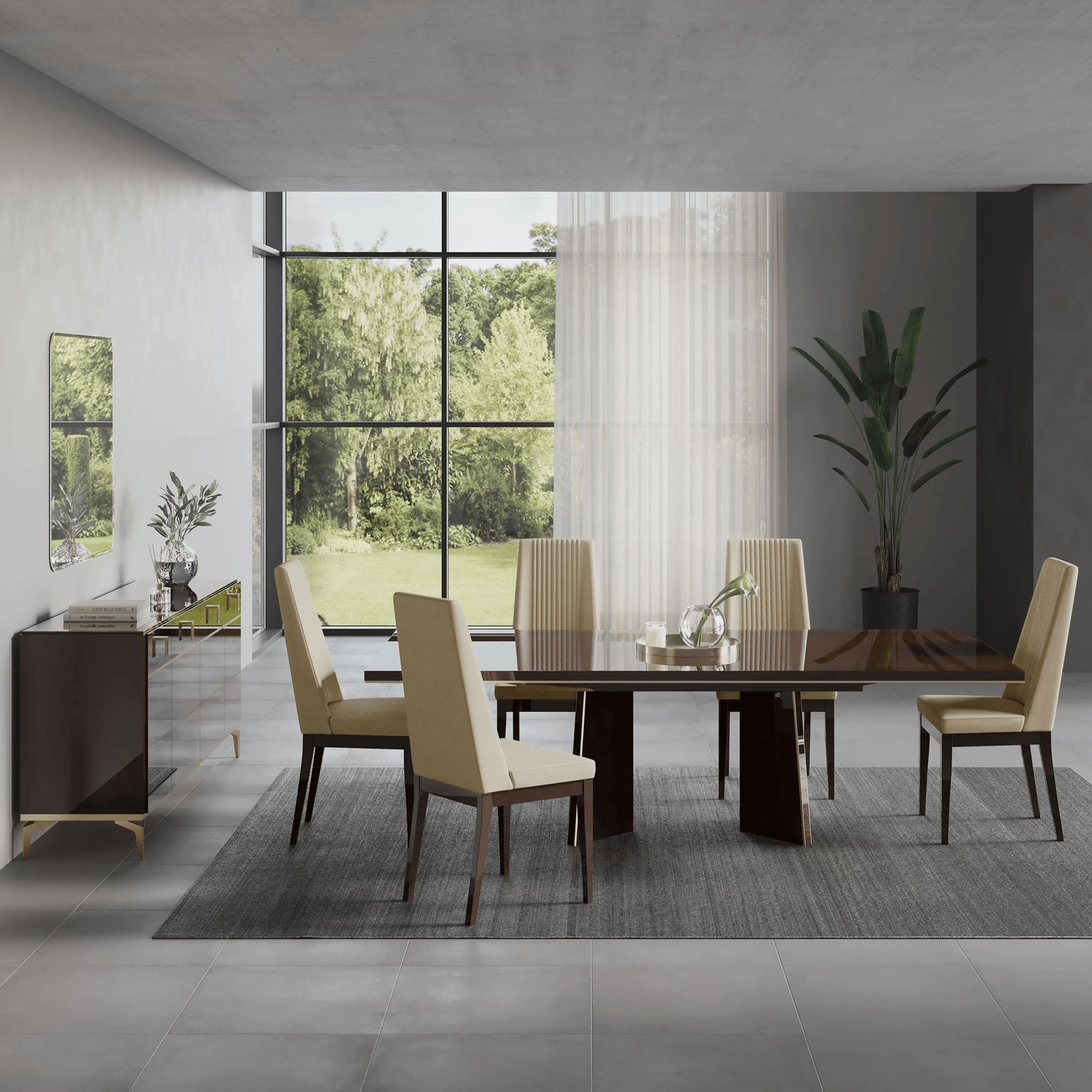 Eva Walnut Extendable Dining Table - Status Italy