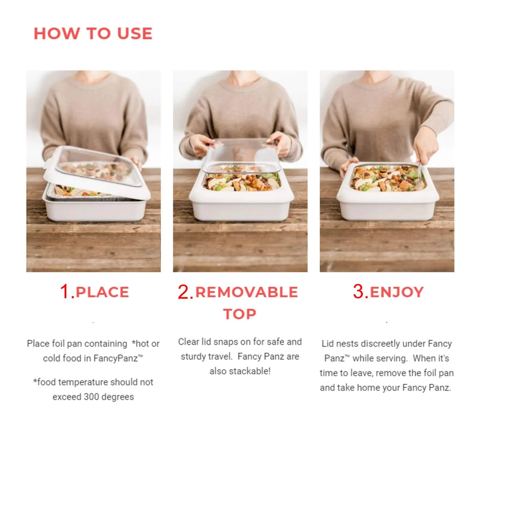 Fancy Panz - 2 in 1 Foil Pan Carrier or Egg Tray