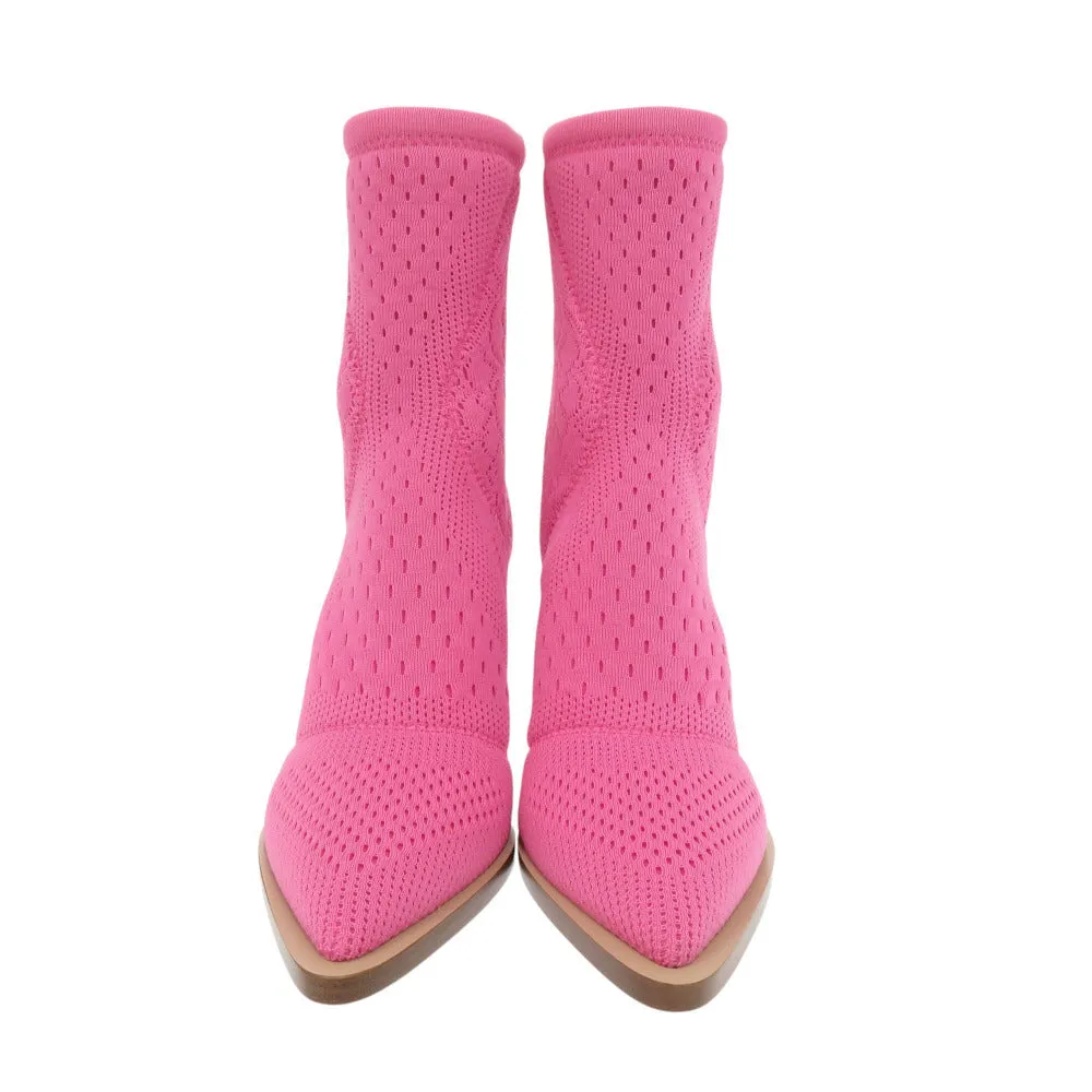 FENDI boots knit pink short boots 36