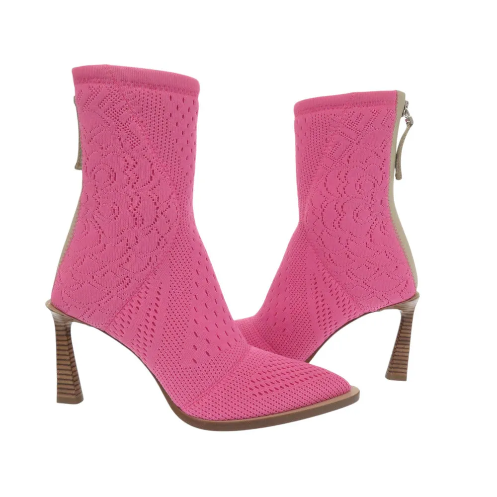 FENDI boots knit pink short boots 36