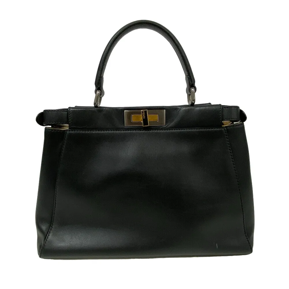 FENDI Handbag 8BN226 pony, leather black Peek-a-boo regular