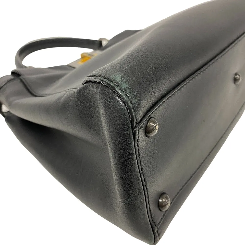 FENDI Handbag 8BN226 pony, leather black Peek-a-boo regular