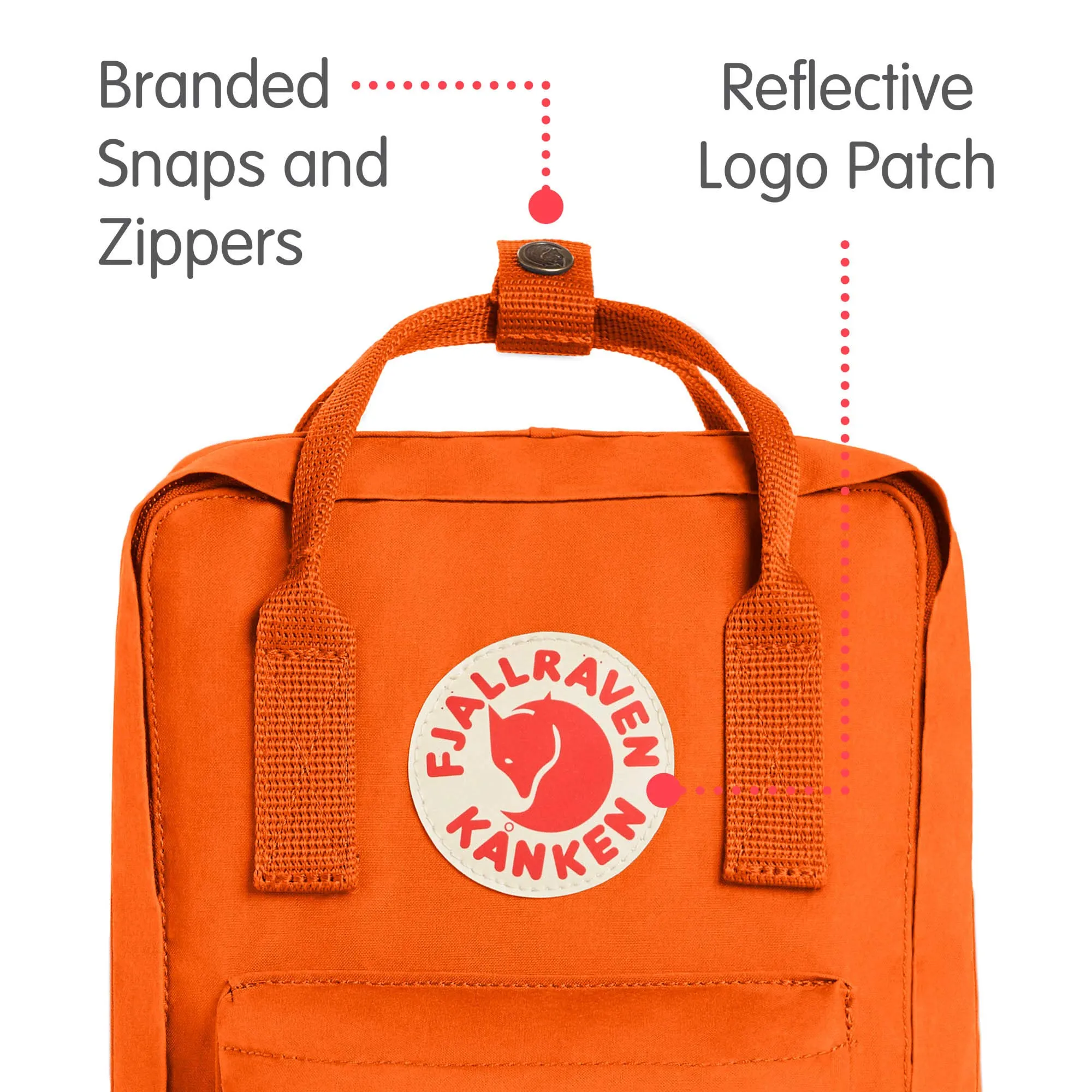 Fjallraven - Kanken Mini Classic Backpack for Everyday, Burnt Orange