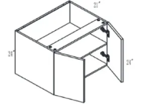 Floating Vanity Base Cabinet - Modern Line