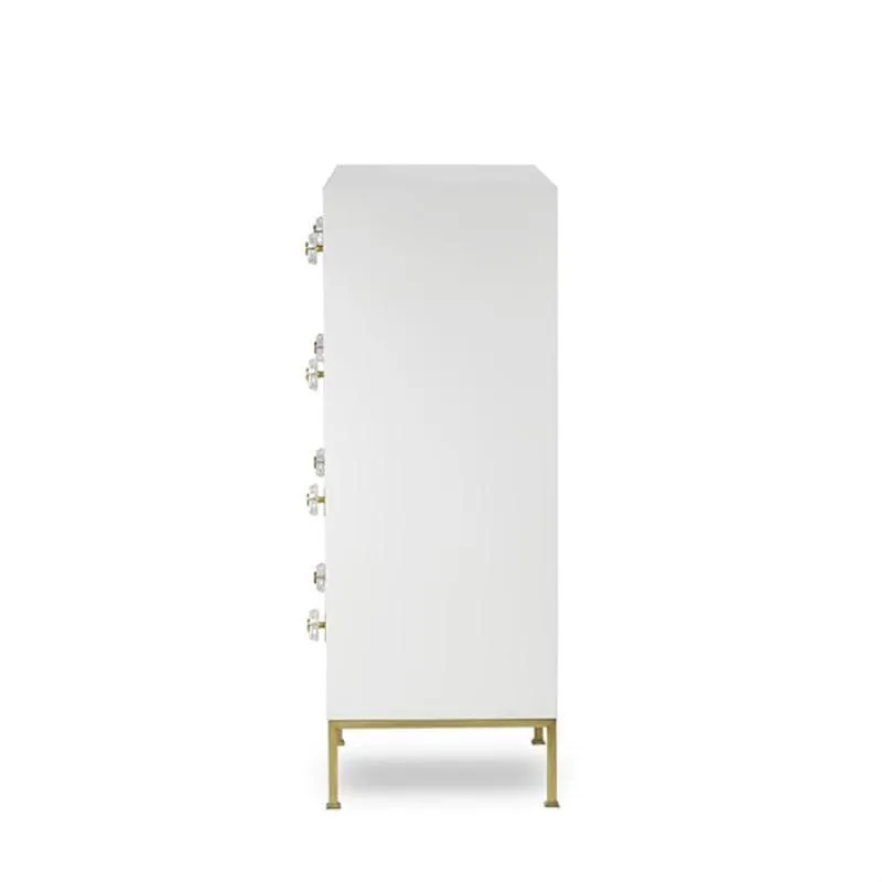 Formal 8 Drawer Dresser - Eloquent White Lacquer