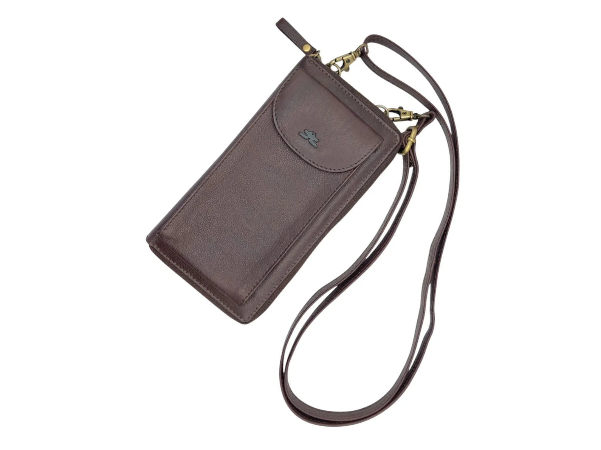 Full Zip Phone Purse Bag with Shoulder Strap # 4570