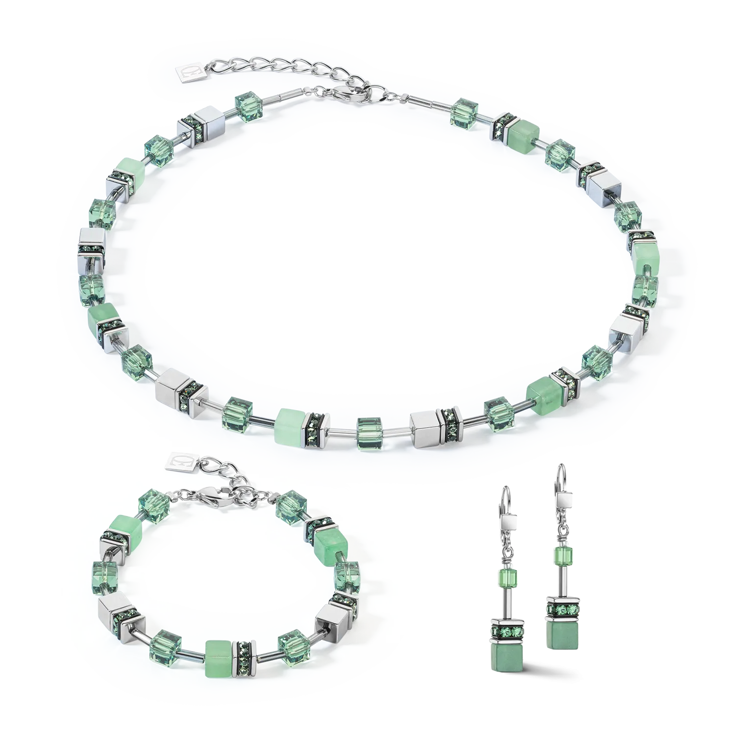 GeoCUBE® Iconic Precious necklace green
