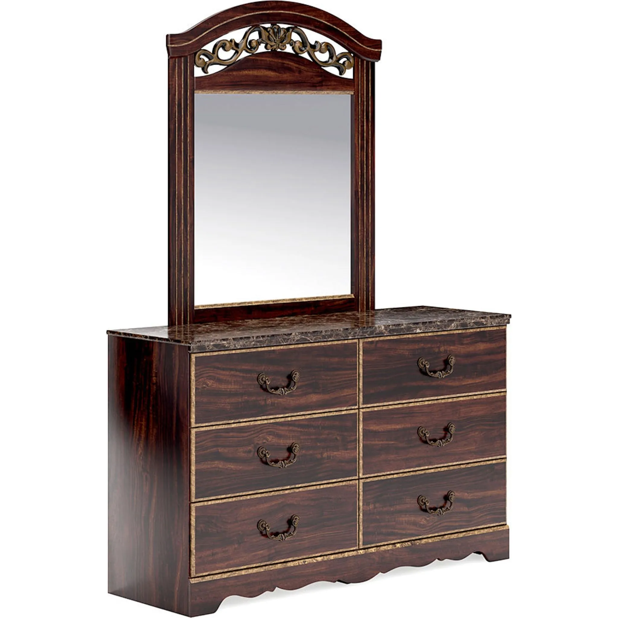 Glosmount Dresser and Mirror
