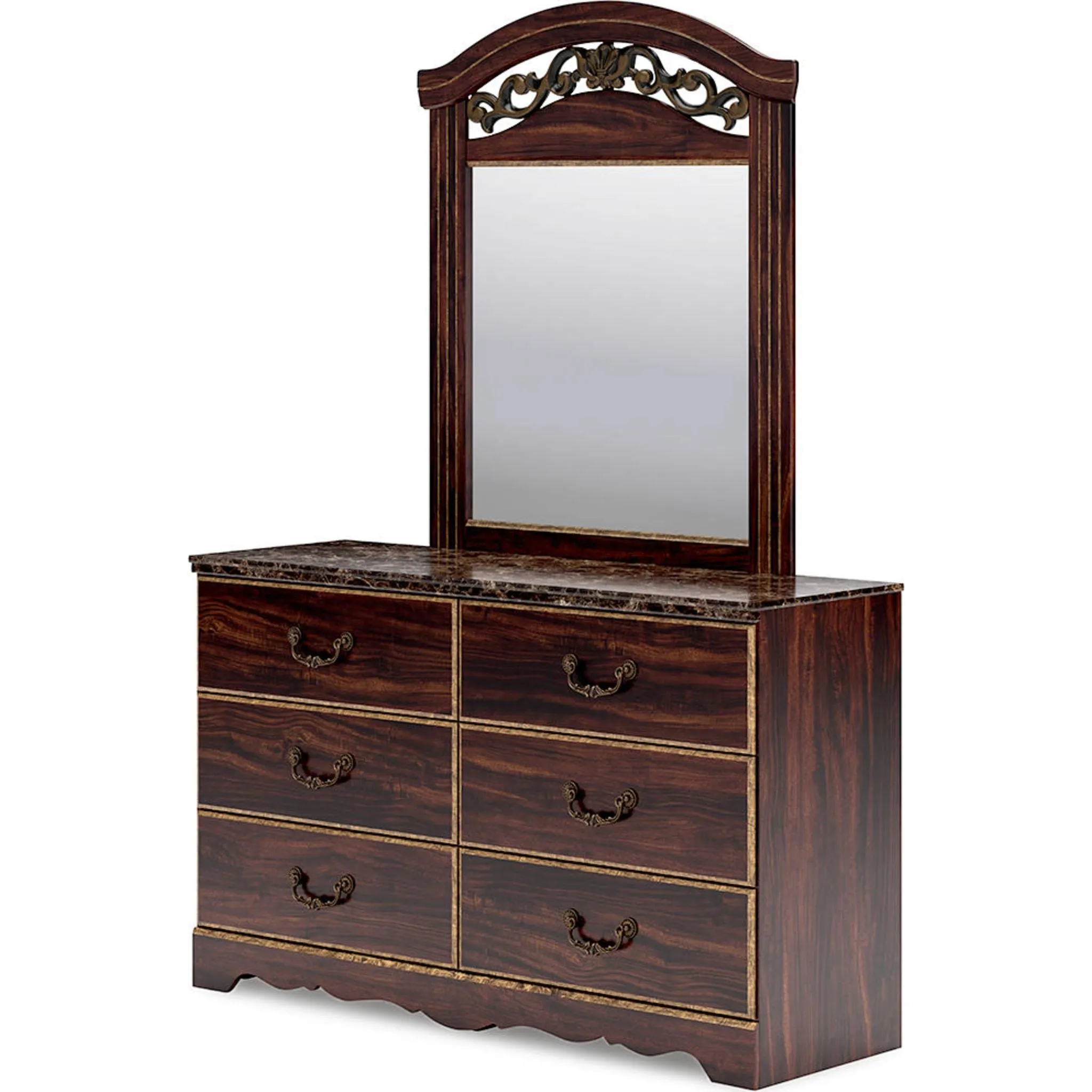 Glosmount Dresser and Mirror
