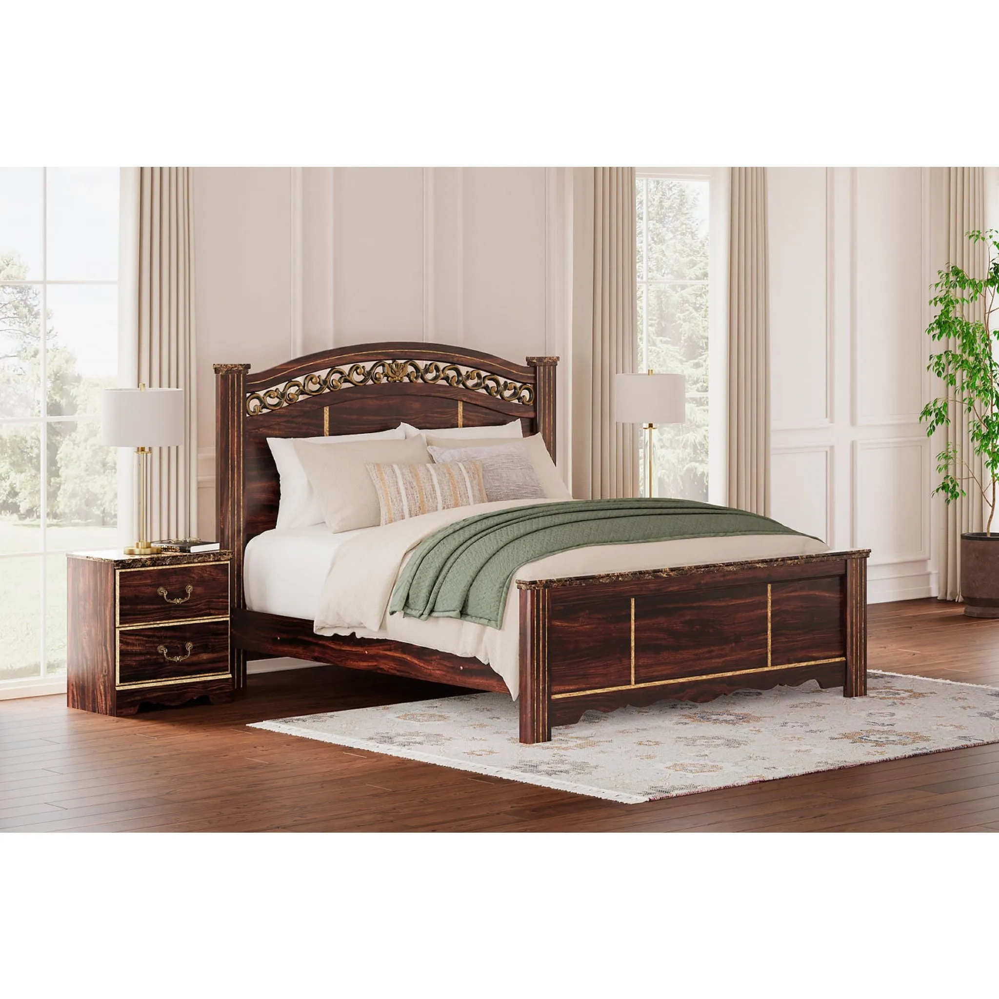 Glosmount King Poster Bed