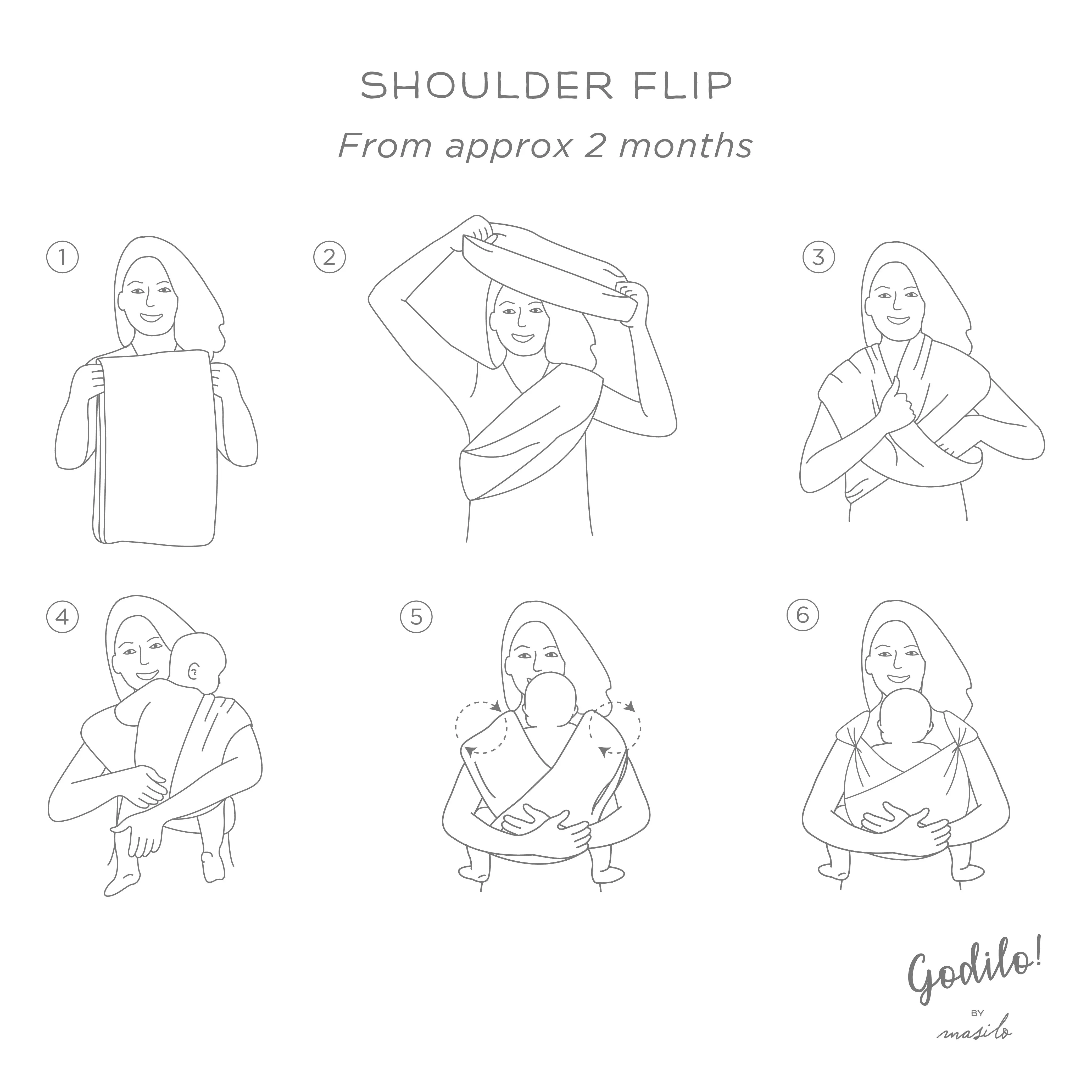 Godilo Ergonomic Organic Cotton Baby Carrier Wrap- Acorn