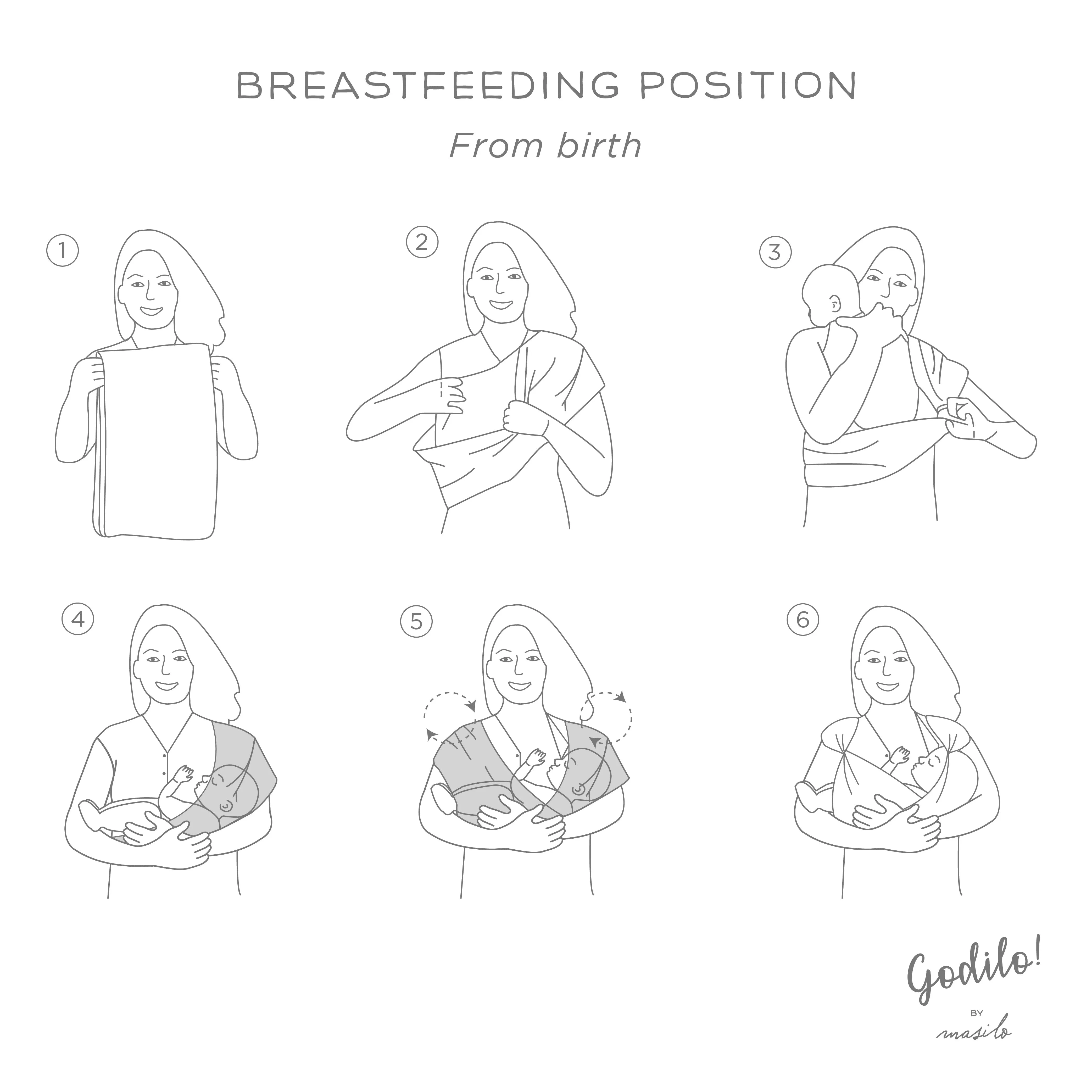 Godilo Ergonomic Organic Cotton Baby Carrier Wrap- Acorn