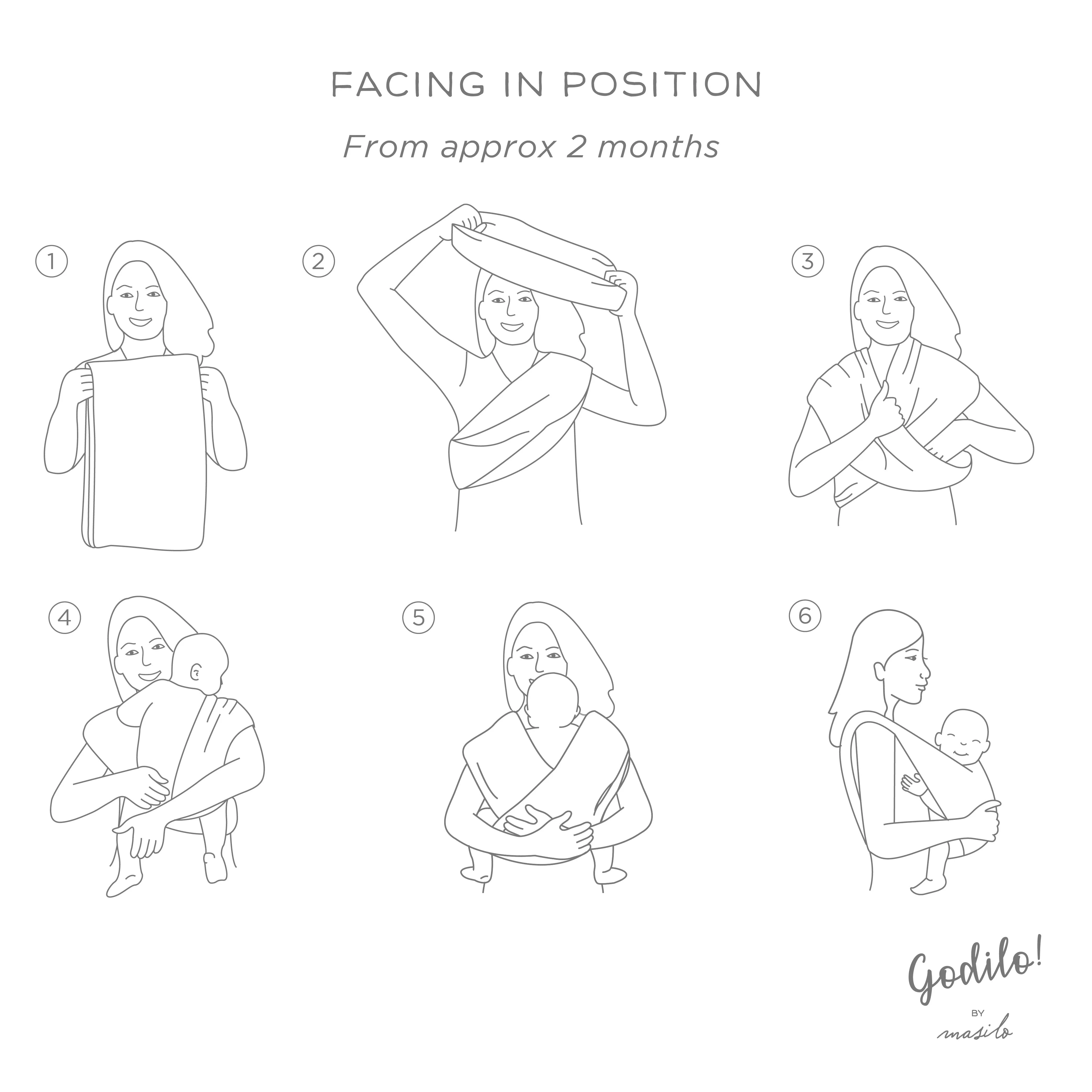 Godilo Ergonomic Organic Cotton Baby Carrier Wrap- Acorn