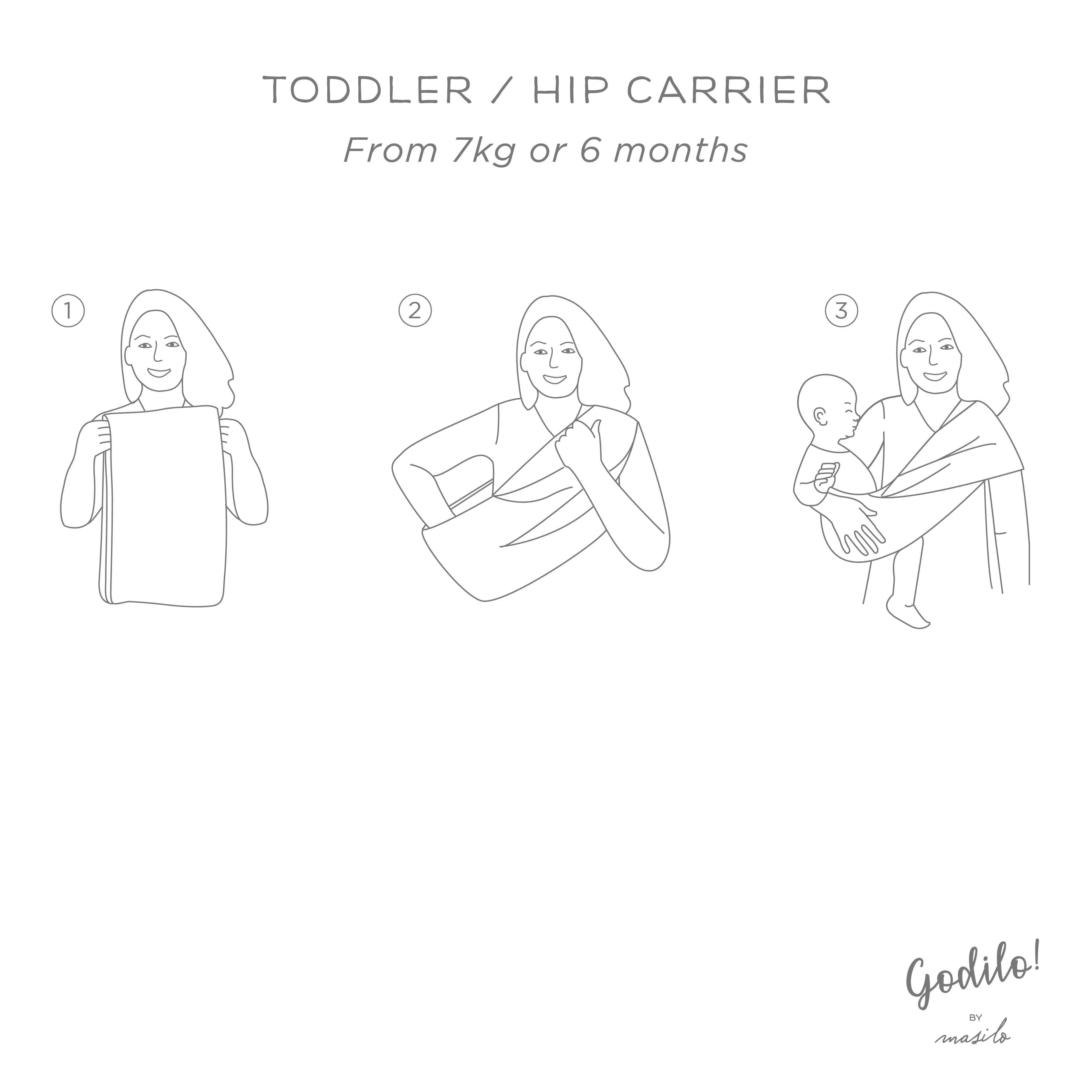 Godilo Ergonomic Organic Cotton Baby Carrier Wrap- Acorn