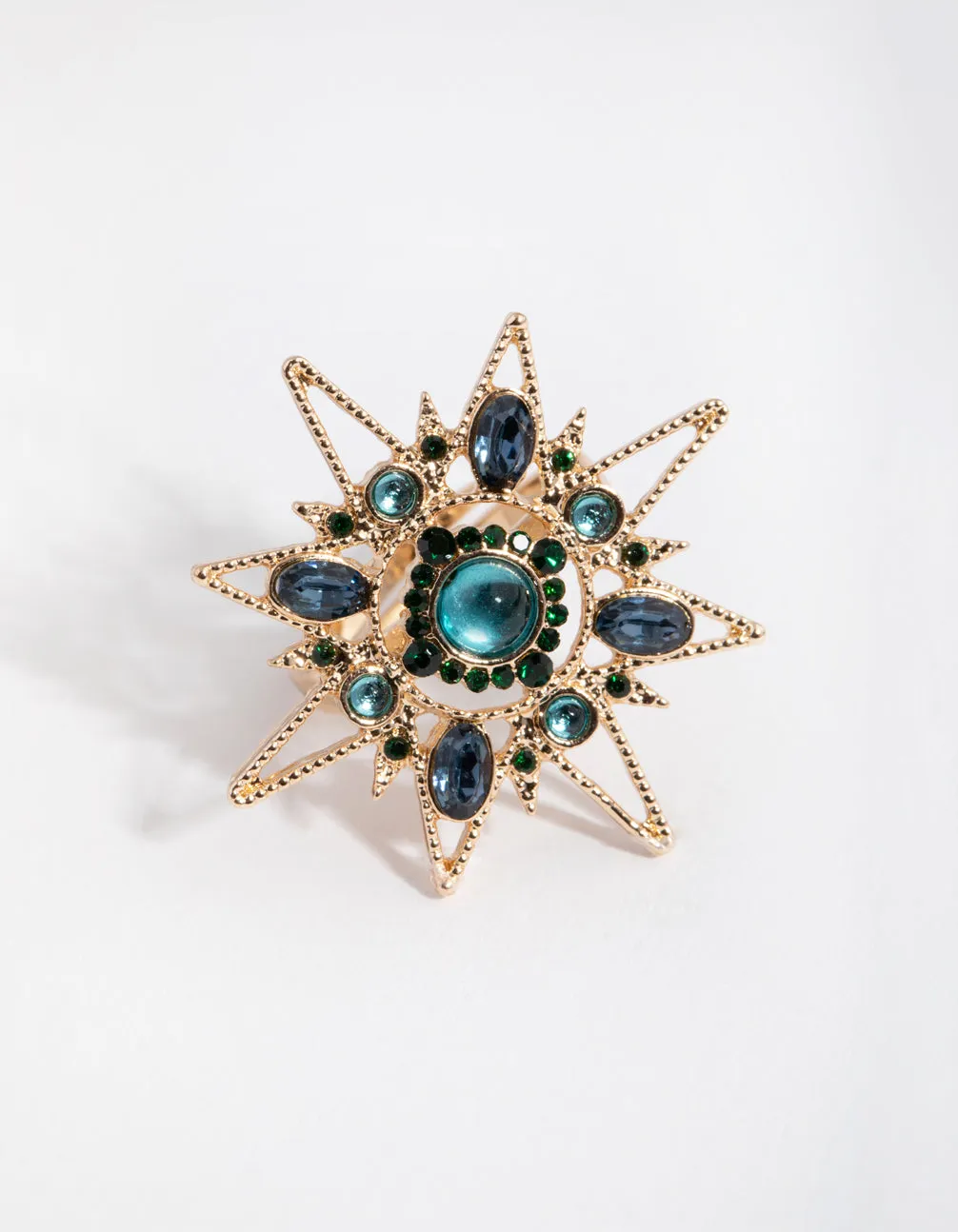 Gold Statement Star Ring