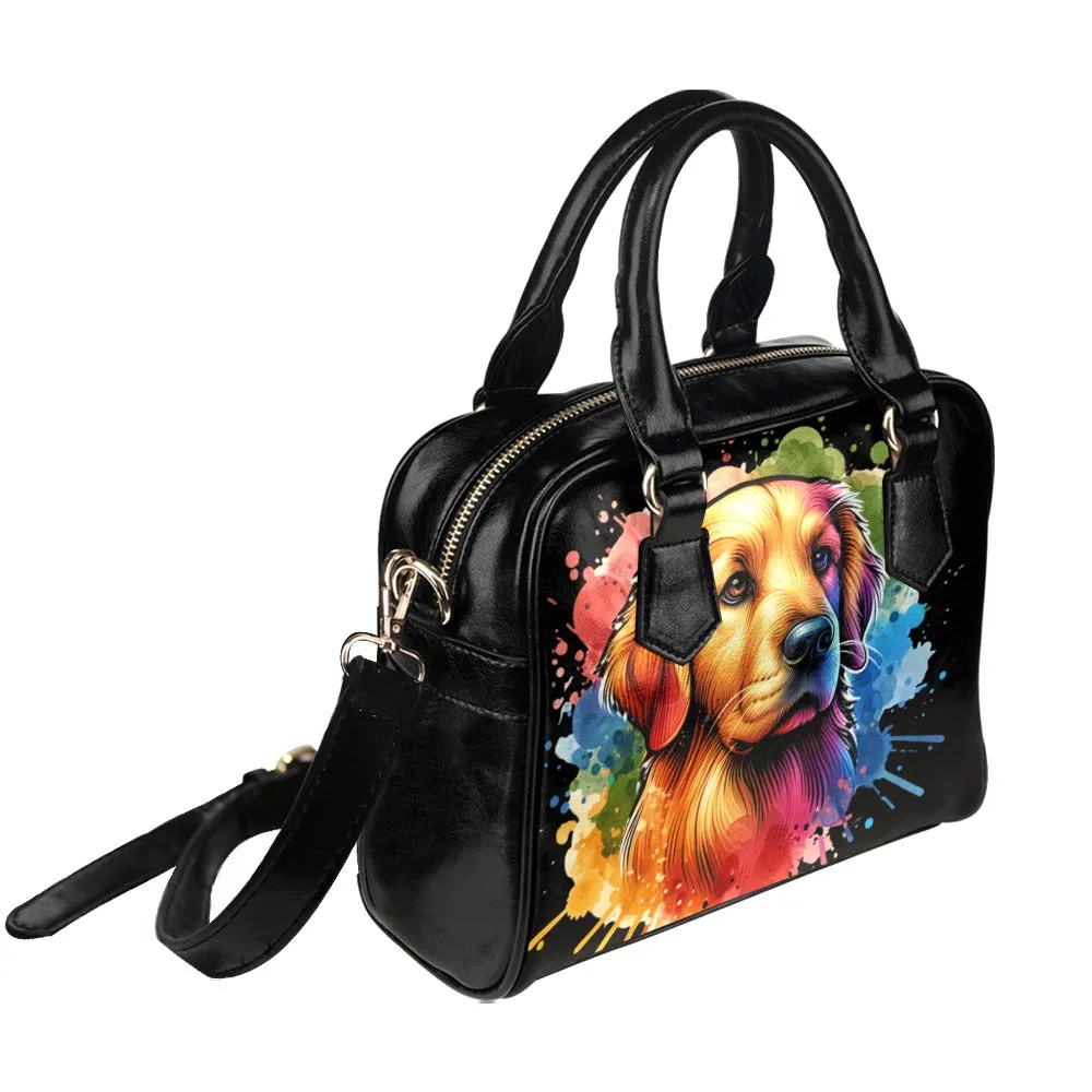 Golden Retriever Shoulder Bag - Watercolor