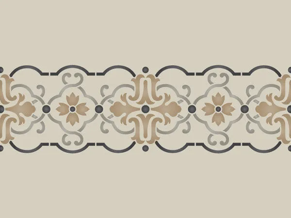 Granada Border Stencil