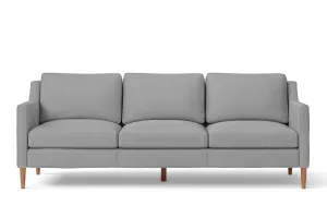 Greco 3 Seater Sofa Grey Leather