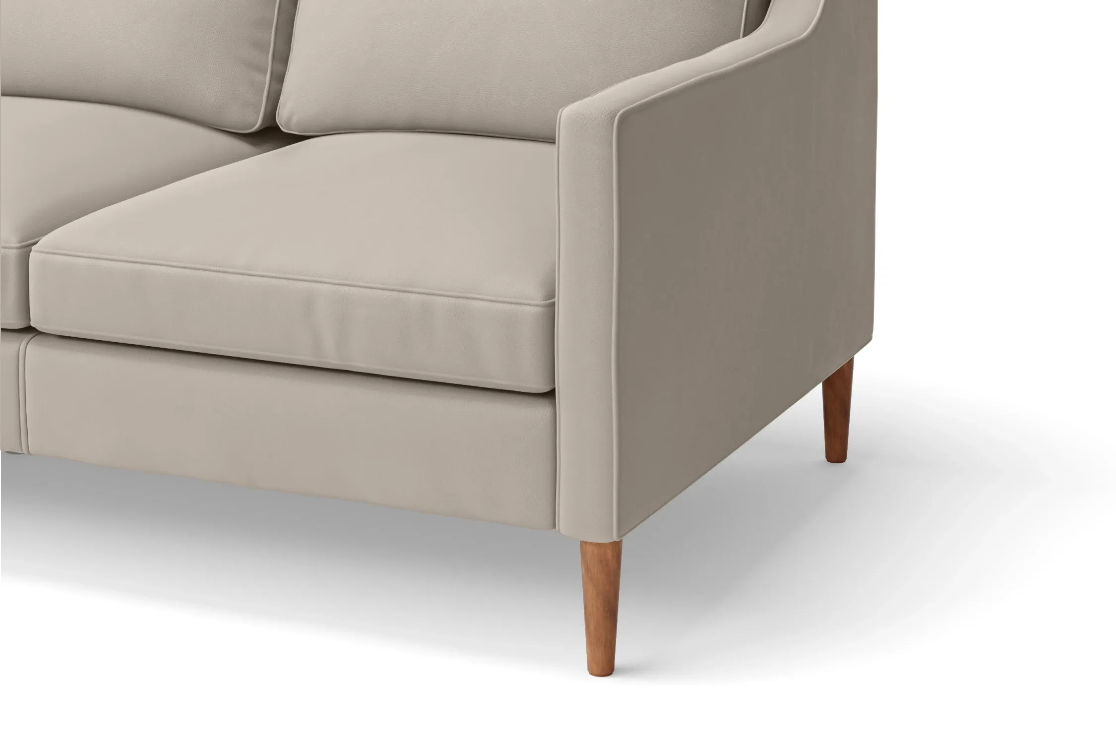 Greco 3 Seater Sofa Sand Leather