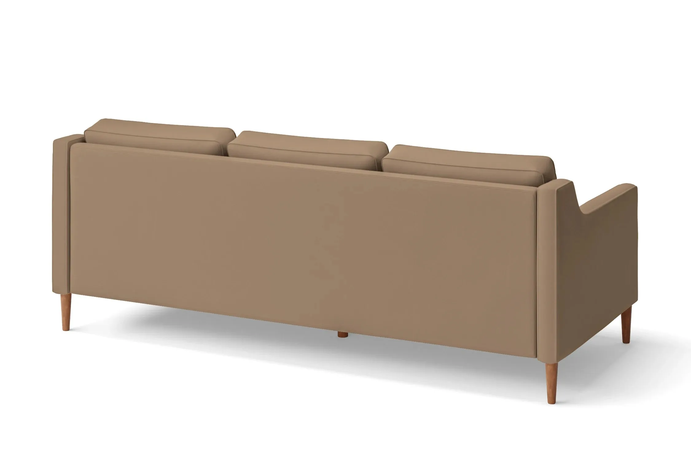 Greco 3 Seater Sofa Stone Leather