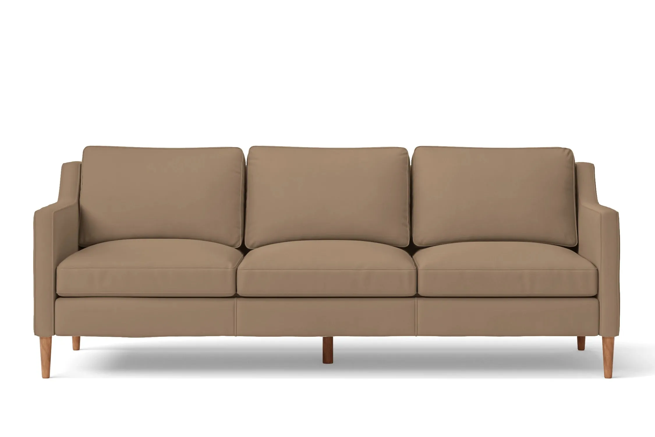 Greco 3 Seater Sofa Stone Leather