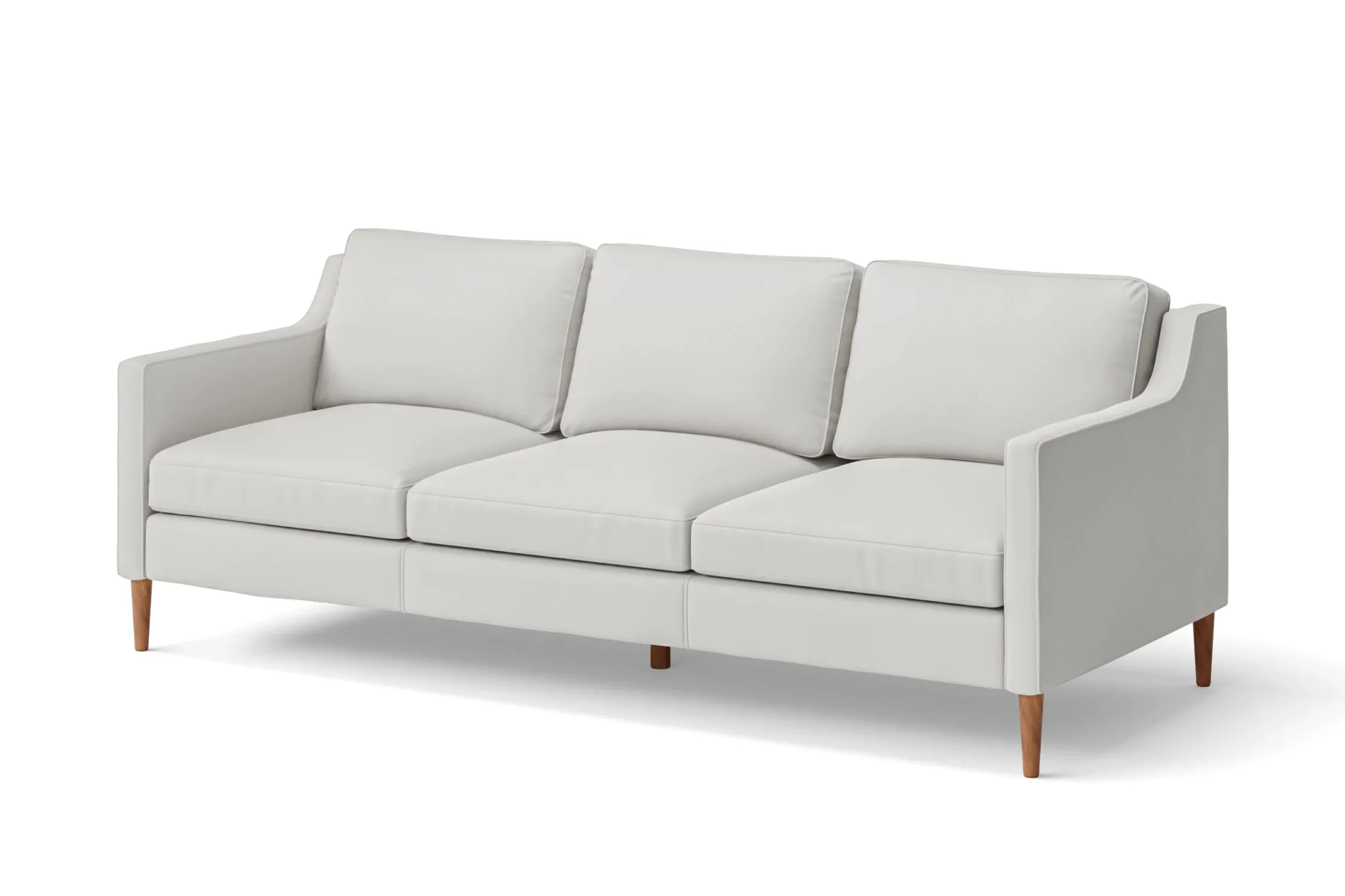 Greco 3 Seater Sofa White Leather