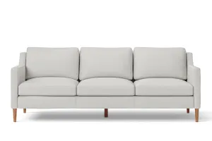 Greco 3 Seater Sofa White Leather
