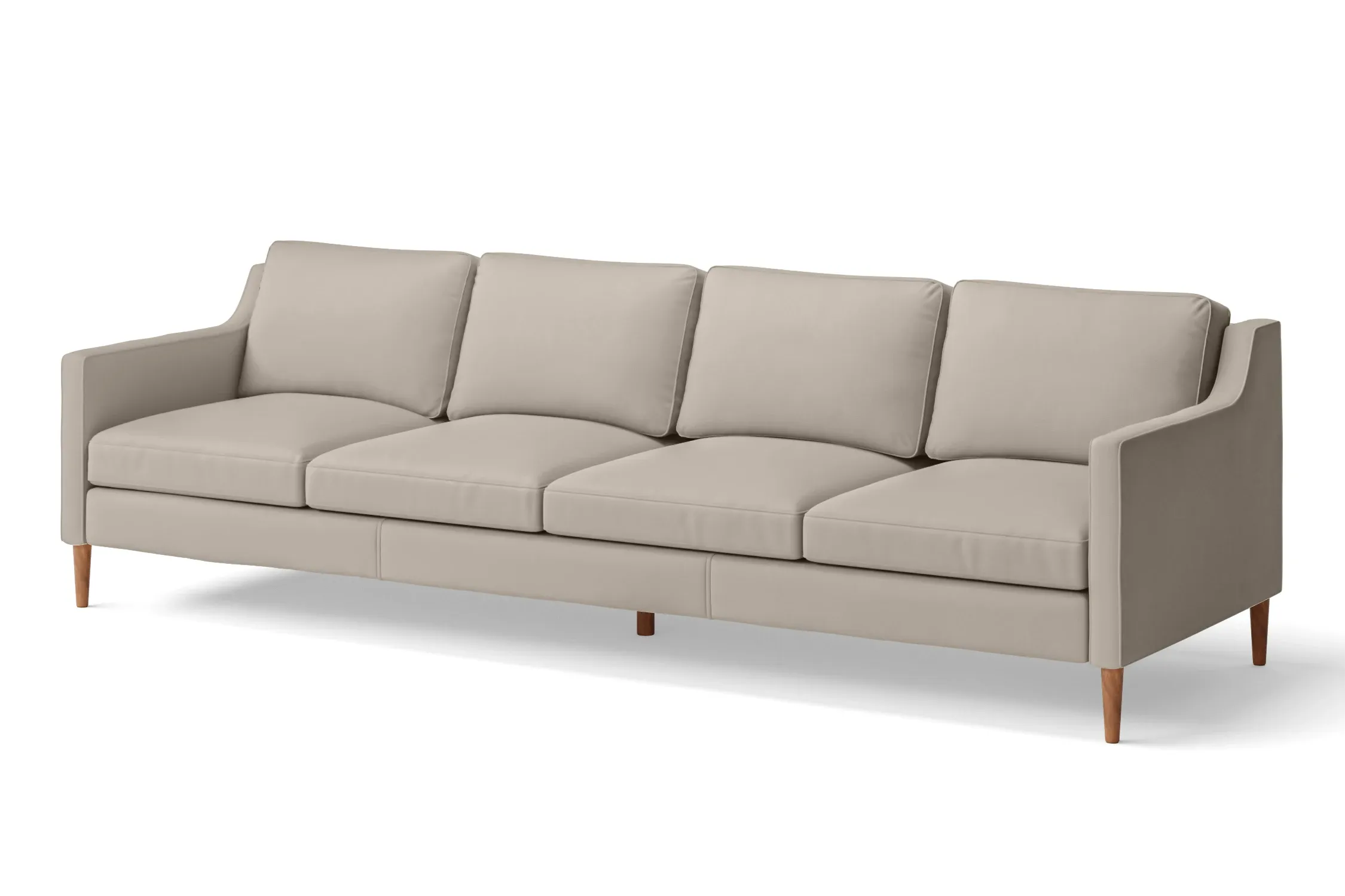 Greco 4 Seater Sofa Sand Leather