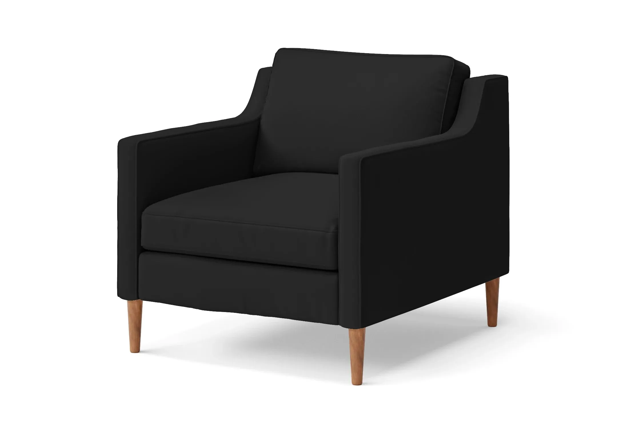 Greco Armchair Black Leather