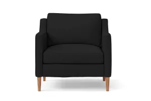 Greco Armchair Black Leather