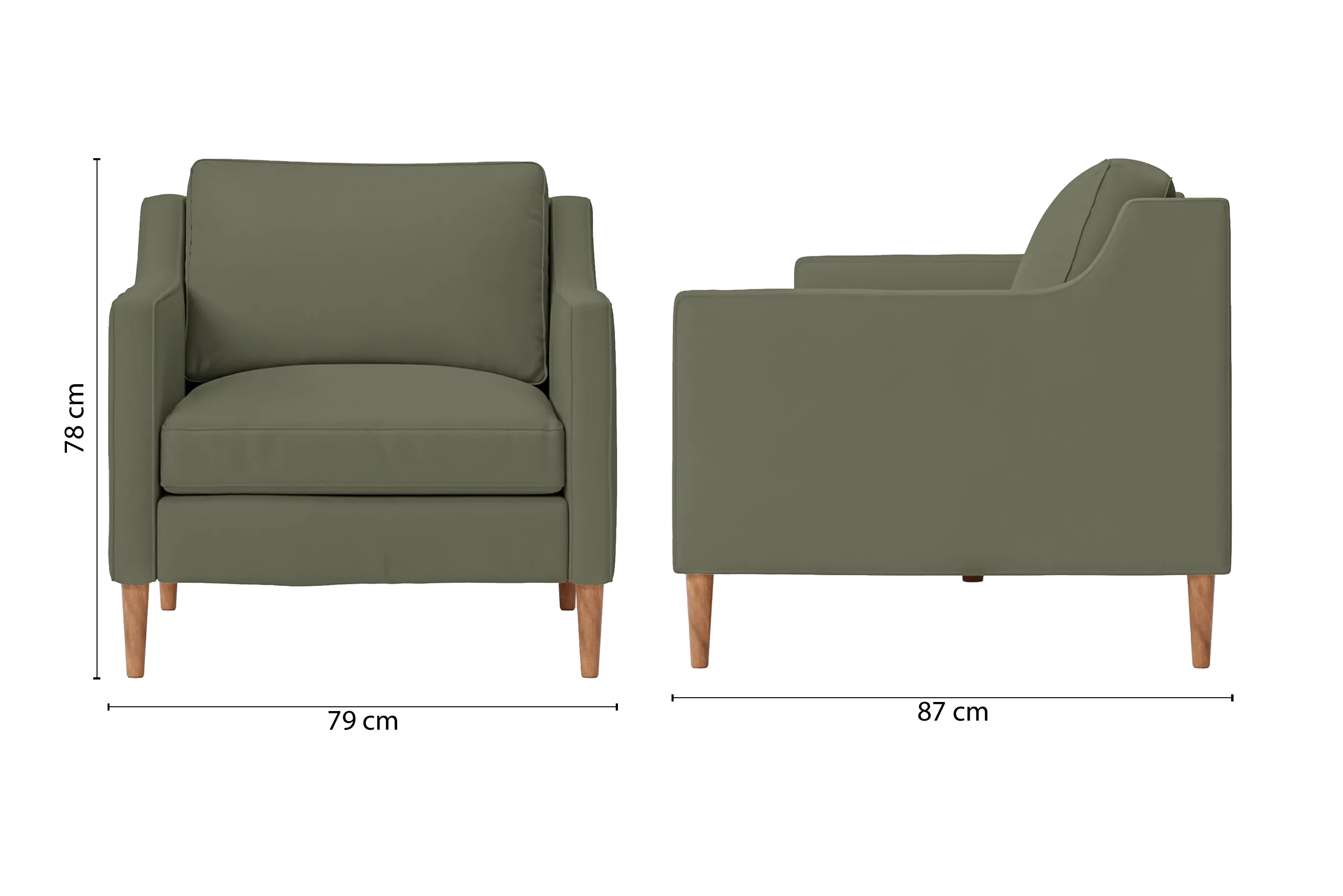 Greco Armchair Sage Leather