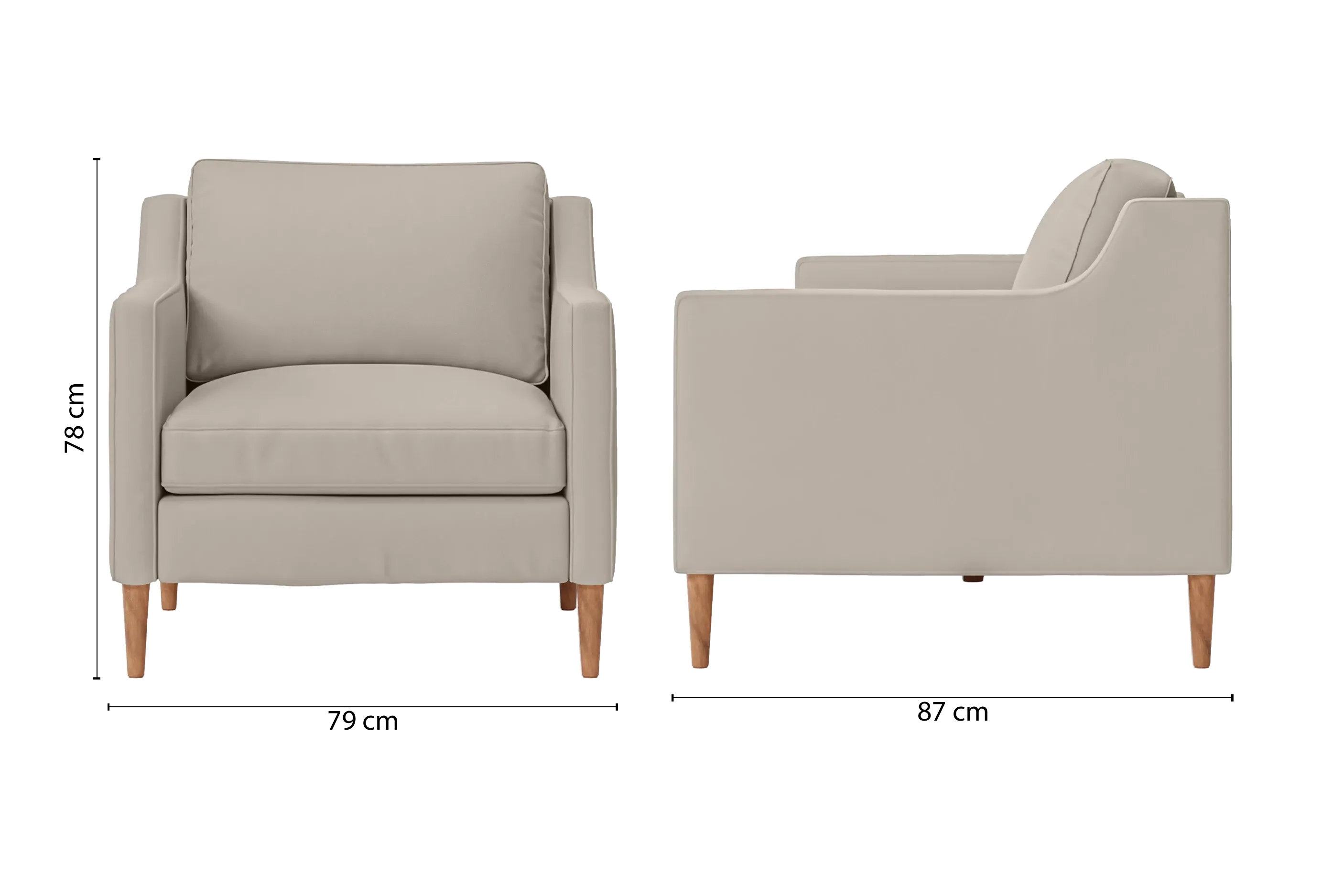 Greco Armchair Sand Leather