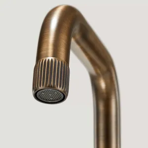 Grooved Tap Details - Antique Brass