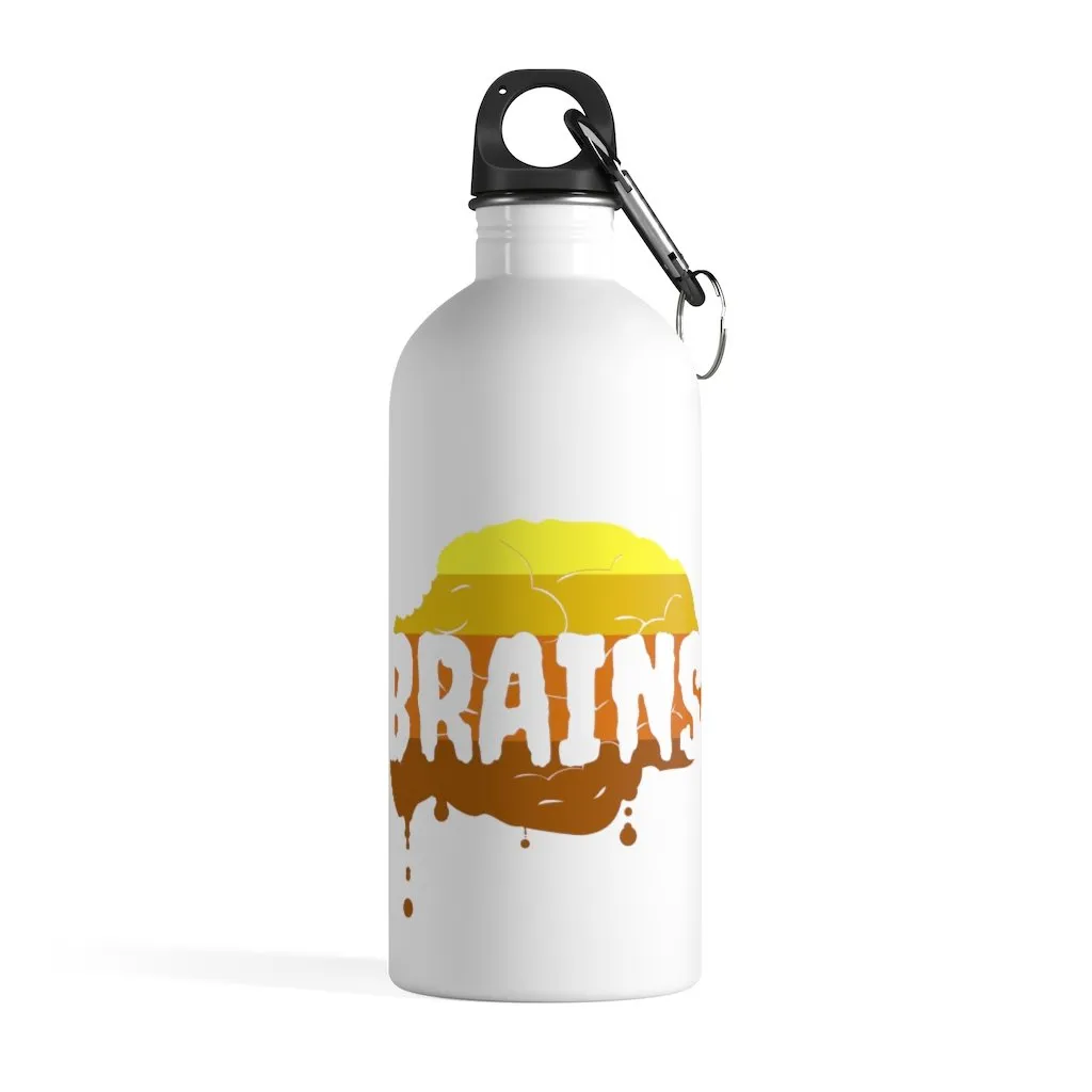Halloween Zombie Brains - Stainless Steel Water Bottle