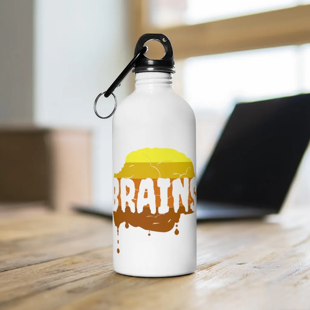 Halloween Zombie Brains - Stainless Steel Water Bottle