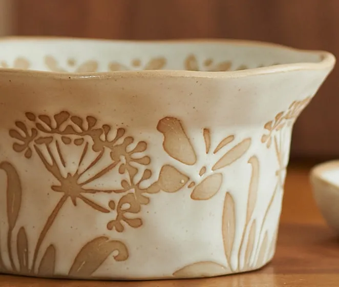Handmade Ceramic Dessert Bowl