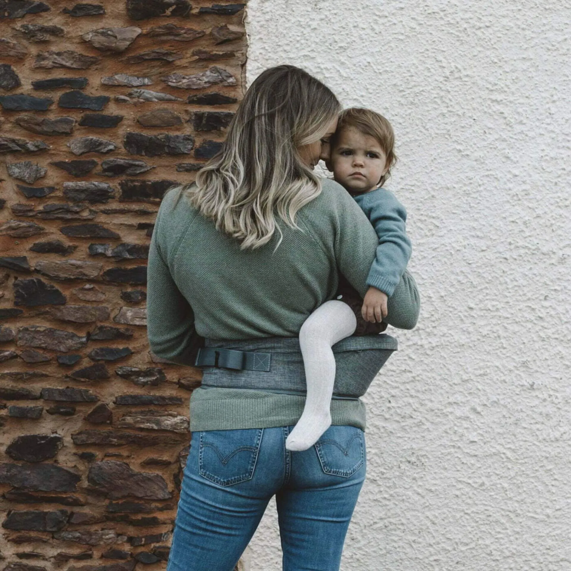 Hippychick Hipseat Baby Carrier (Denim Grey)